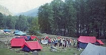 Camping in Kullu Valley, India