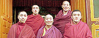Lamas in a monastery - Kullu Valley