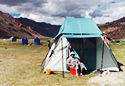 Camping in the valley